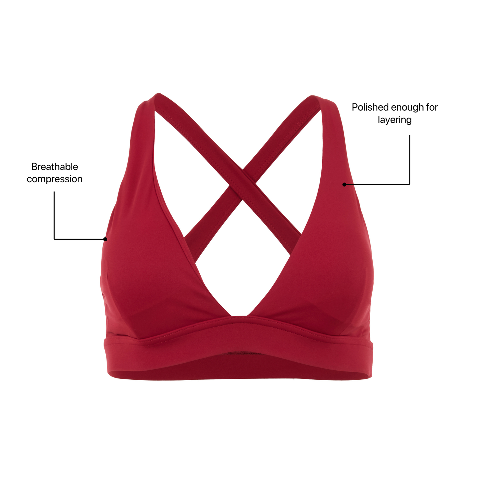 Support Evoke Bra - Rouge