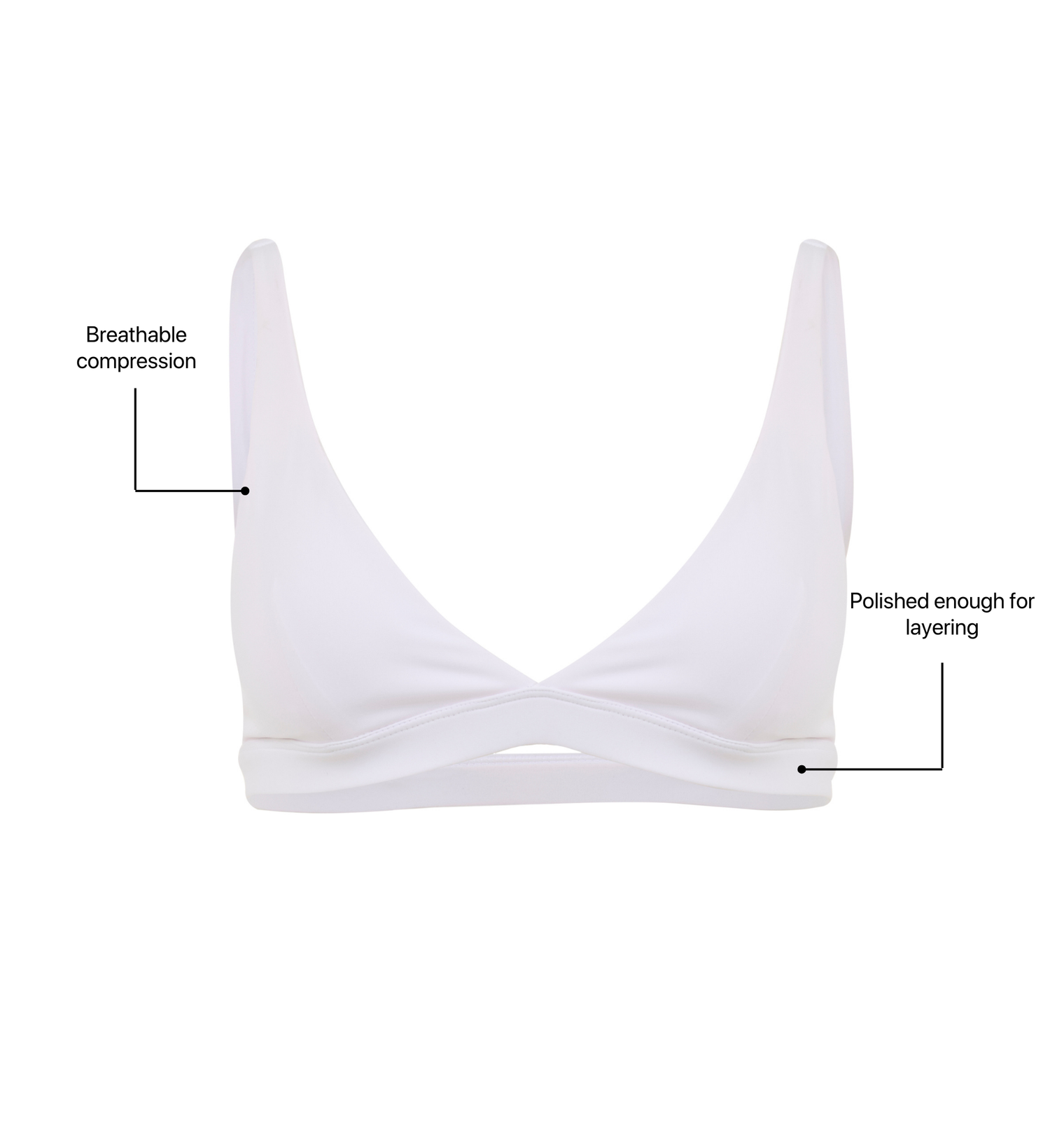 Evoke Bralette - Arctic White
