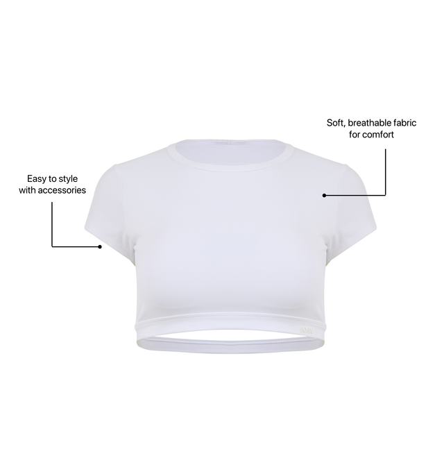 Backless Crop - Arctic White