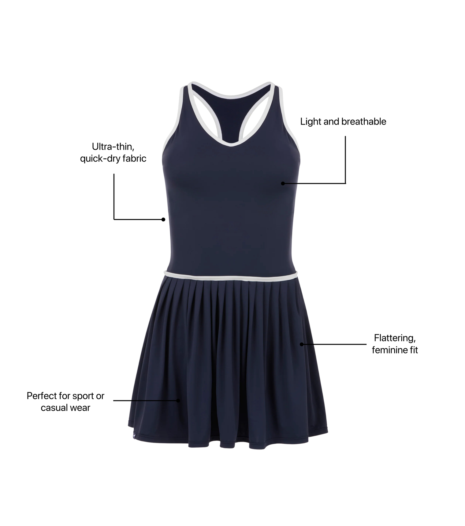 Navy Baby Dress - Flex Edition