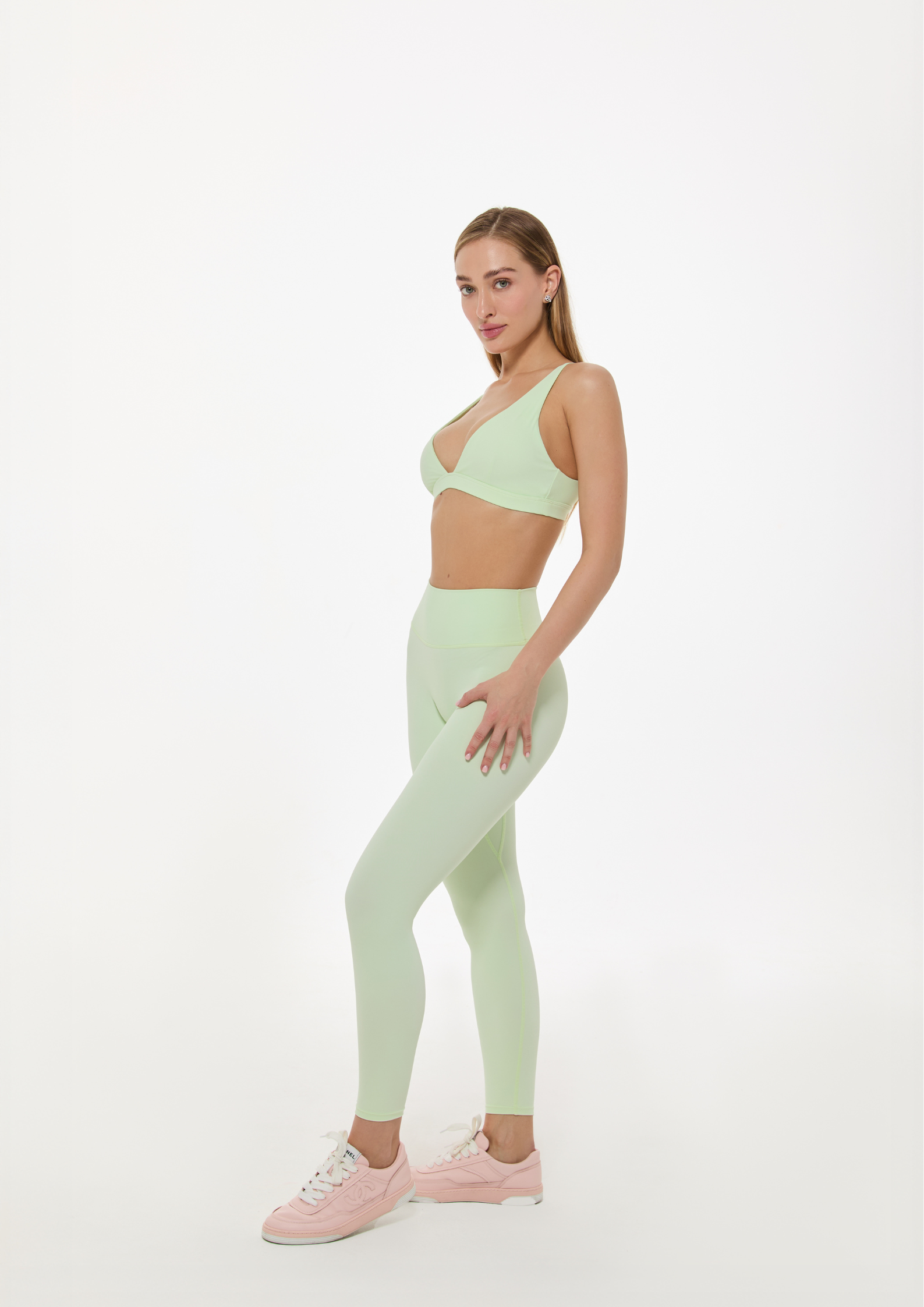 Plain Jane Leggings - Lime Glow